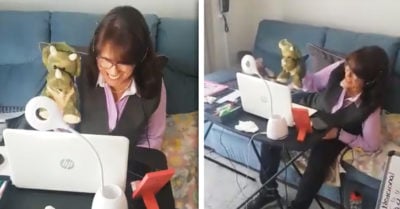 ¡Qué creatividad! Maestra usa a ‘Dinosabio’ para dar sus clases en línea