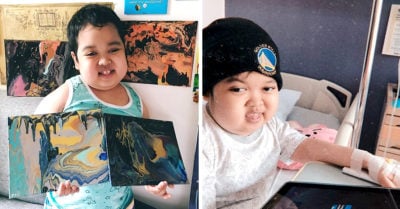 Pequeño realiza obras de arte y recauda dinero para el hospital que lo atiende