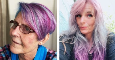 Abuelitos dejan atrás las canas y se tiñen de colores llamativos