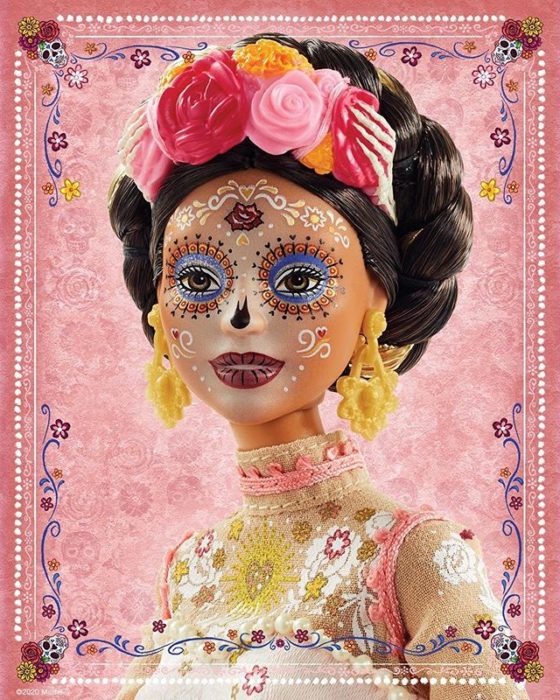 Maquillaje y peinado de Barbie Catrina 2020