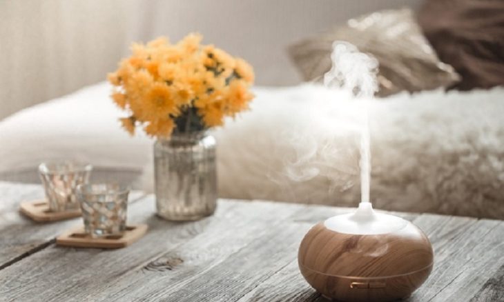 Humidificador sobre mesa