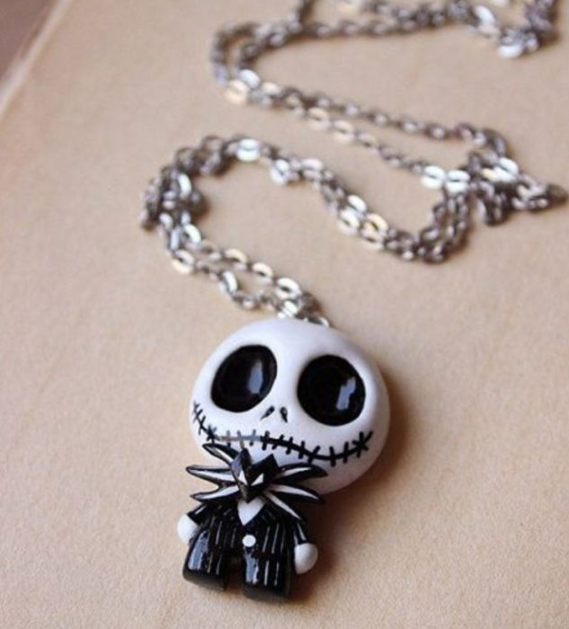 Accesorio inspirado en Halloween de un collar del extraño mundo de Jack