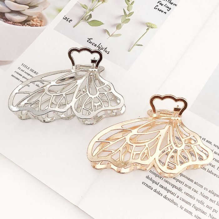 Pinzas para cabello en forma de mariposa; accesorios con mariposas para recibir el otoño