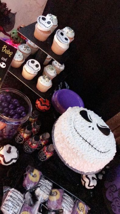 Mesa de dulces para baby shower deEl extraño mundo de Jack