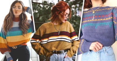 15 Suéteres vintage para un toque especial en tu look