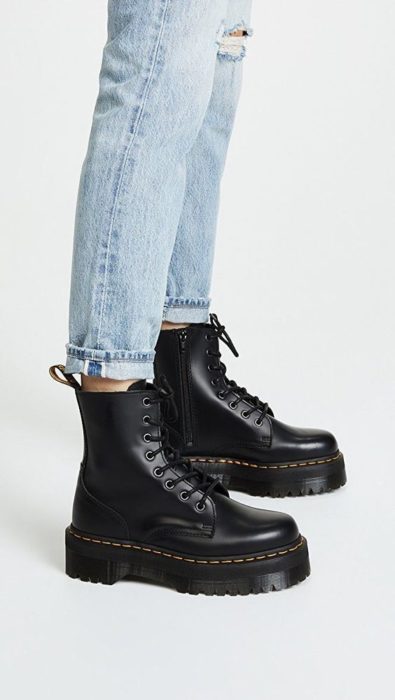 Botas negras Dr. Martens de plataforma