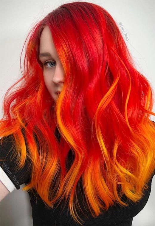 Te damos 17 ideas para llevar un rojo fuego en tu cabello