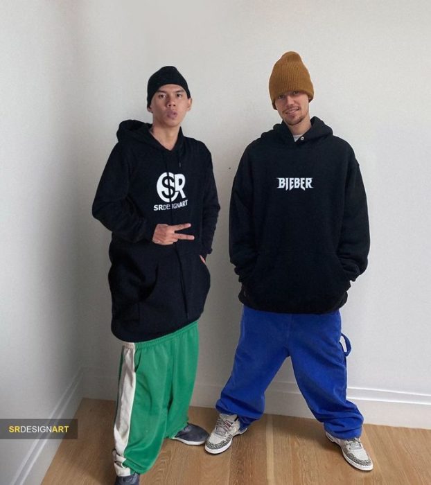 Syahril Ramadan en una foto junto a Justin Bieber 