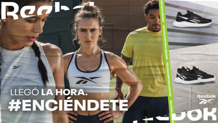 Mujer y hombre haciendo ejercicio con sus tenis Reebok, #Enciéndete