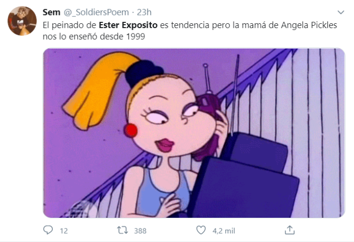 Tuits y memes de Ester Expósito y su coleta baja