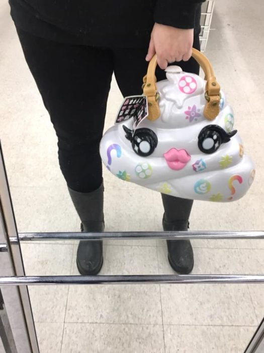 Bolsa con diseño de una popó