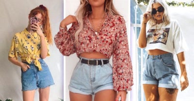 20 Ideas para usar shorts noventeros con prendas modernas