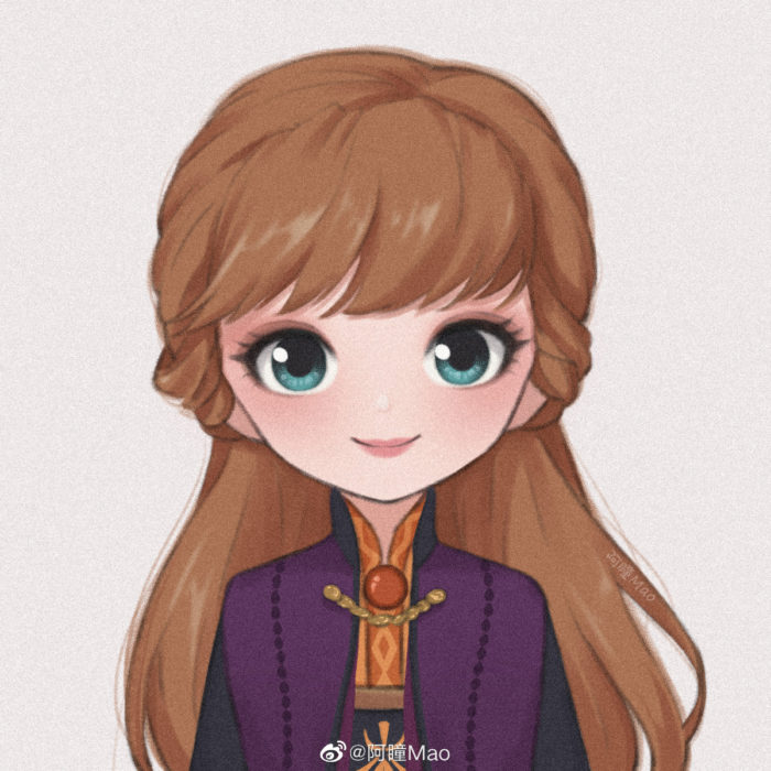 Artista china ilustra princesas Disney en versión tierna; Anna, Frozen