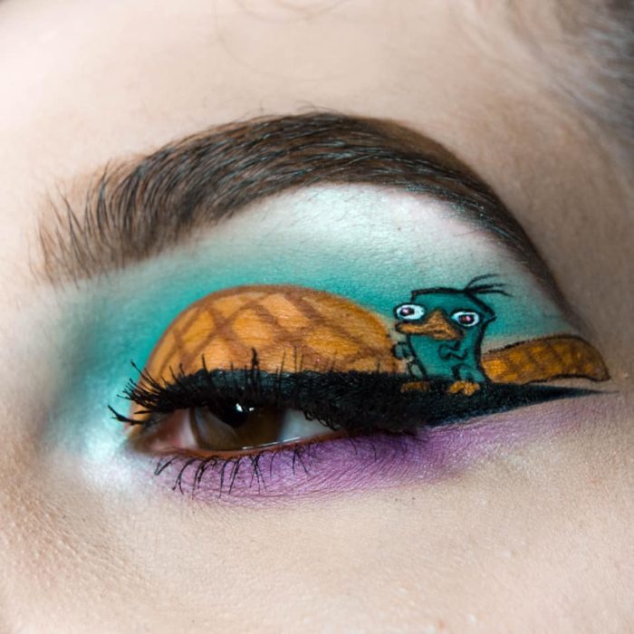 Maquillaje de ojos de perry el ornitorrinco