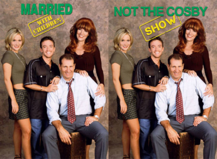 Nombres originales de series; Married with children, Not the Cosby show, Matrimonio con hijos