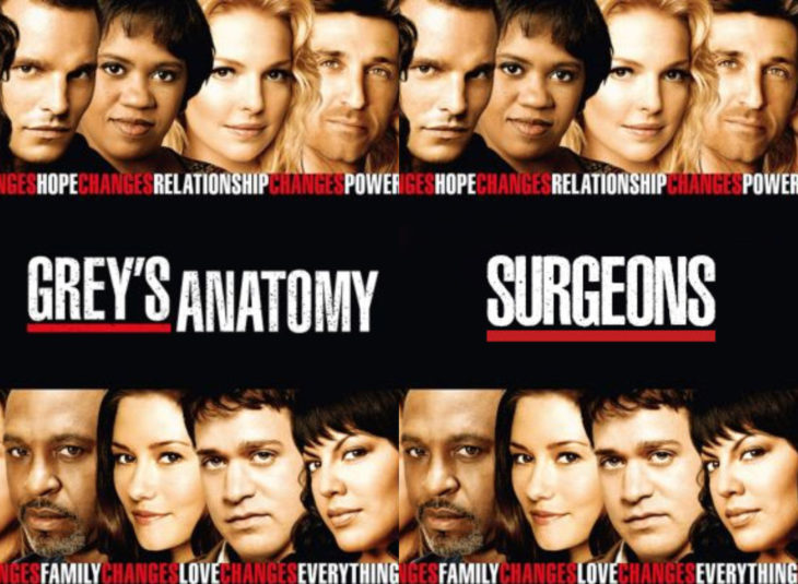 Nombres originales de series; Grey's Anatomy, Surgeons