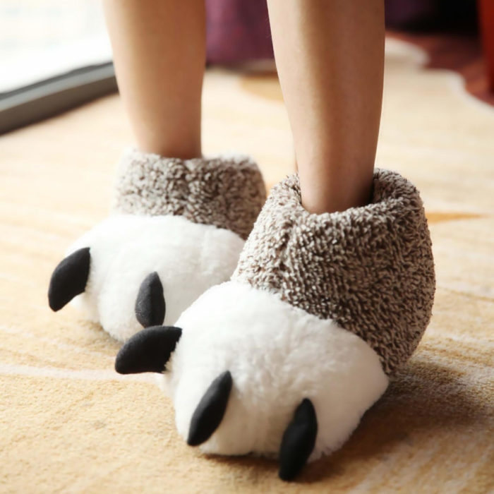 Pantuflas bonitas, kawaii, tiernas de dinosaurio