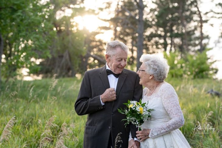 Marvin Stone y Lucille Stone sesión de fotos 60 años de casados