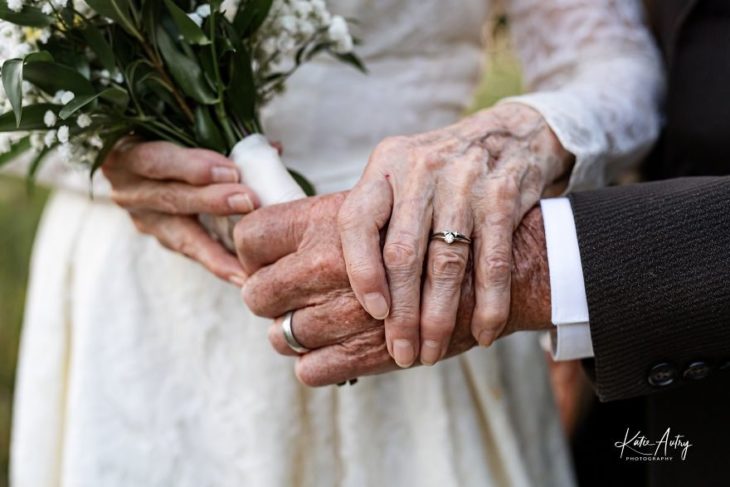 Marvin Stone y Lucille Stone sesión de fotos 60 años de casados