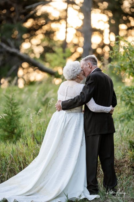 Marvin Stone y Lucille Stone sesión de fotos 60 años de casados