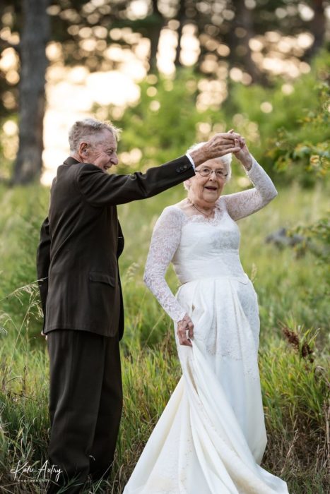 Marvin Stone y Lucille Stone sesión de fotos 60 años de casados