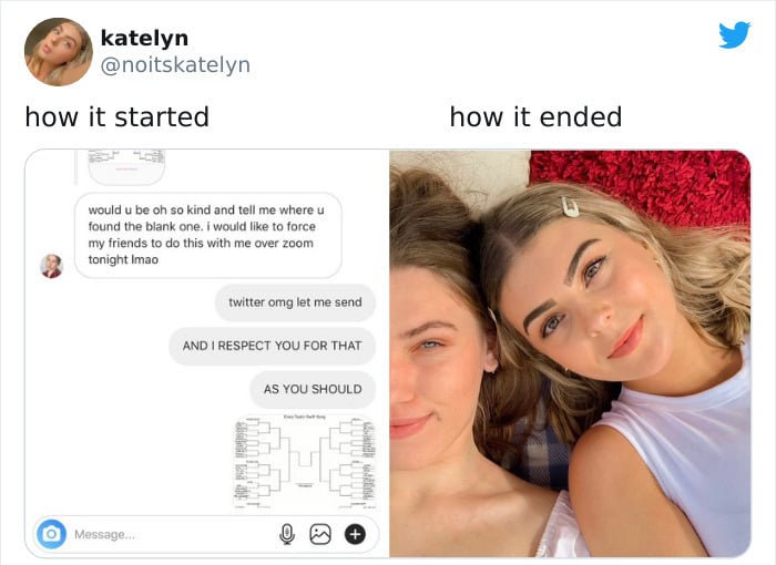 Parejas comparten en twitter su antes y después de iniciar su relación 