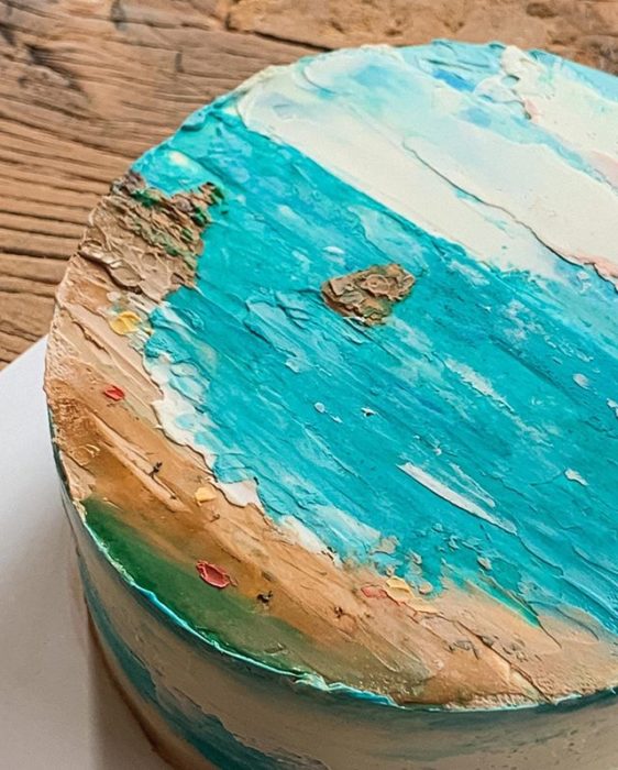 Pastel de la repostera Koike, inspirado en una bahía 