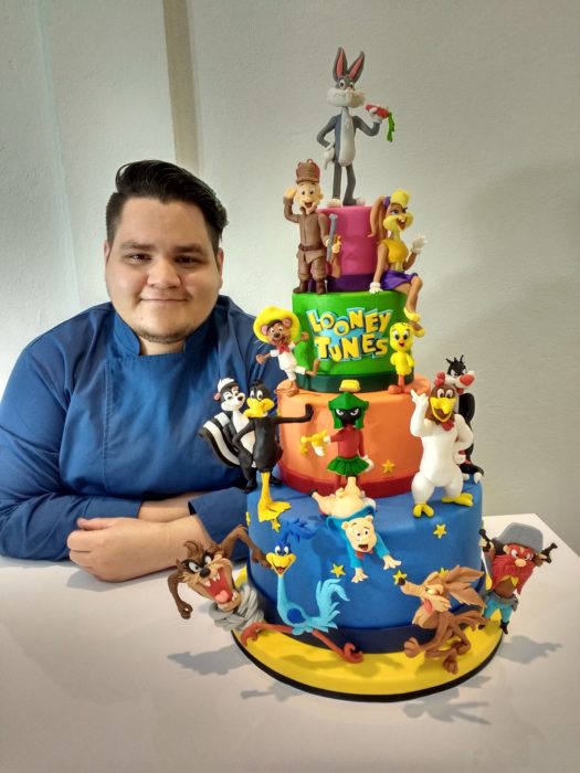 Pastel de fondant de Looney Toons