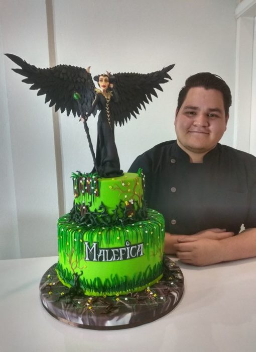 Pastel de fondant de Maléfica