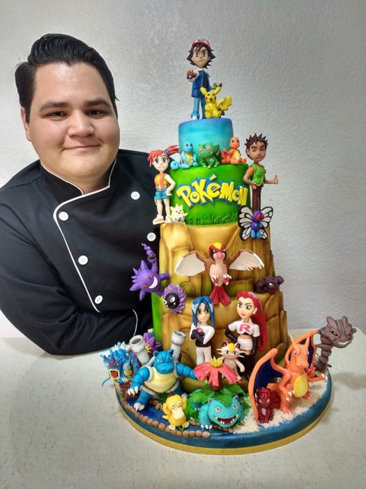 Pastel de fondant de Pokemon