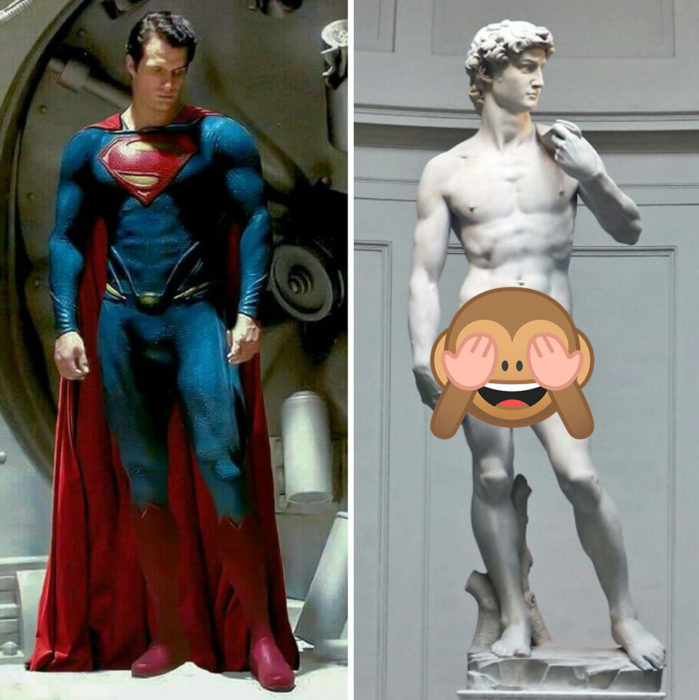 Henry Cavill es una escultura griega