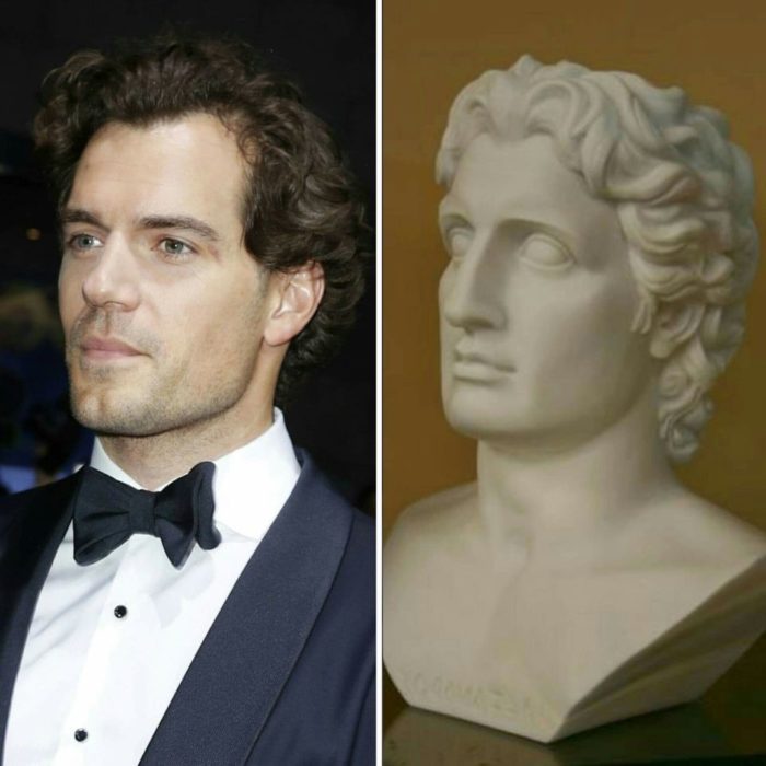 Henry Cavill es una escultura griega