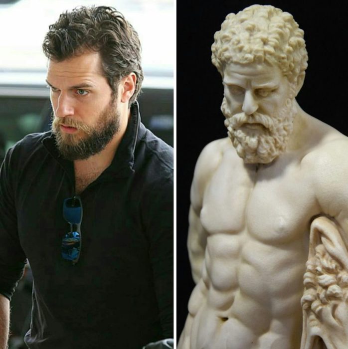 Henry Cavill es una escultura griega