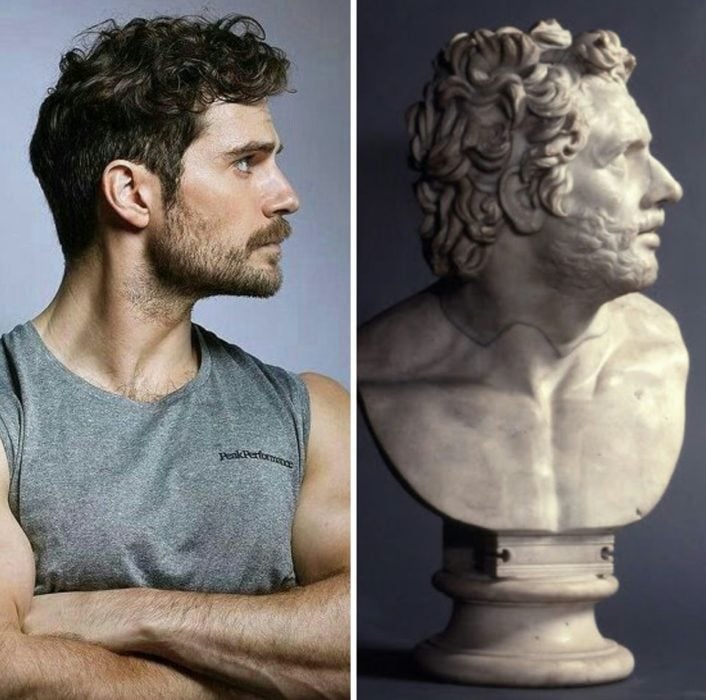 Henry Cavill es una escultura griega