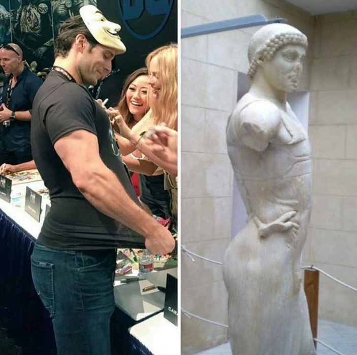 Henry Cavill es una escultura griega