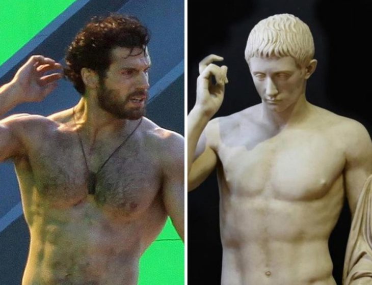 Henry Cavill es una escultura griega