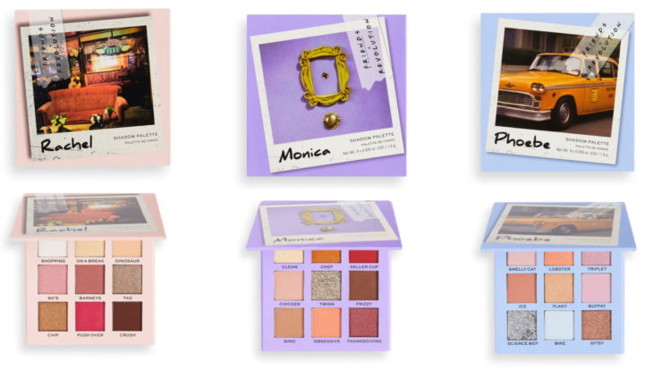 Sombras  de la colección Reevolution makeup inspirada en Friends