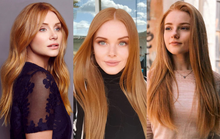 Tintes de cabello tendencia del otoño 2020; color anaranjado cobrizo