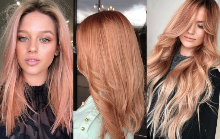 Tintes de cabello tendencia del otoño 2020; color rubio fresa, strawberry blonde