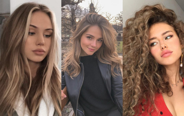 Tintes de cabello tendencia del otoño 2020; color castaño rubio