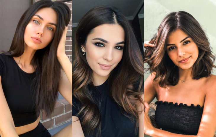 Tintes de cabello tendencia del otoño 2020; color castaño espresso