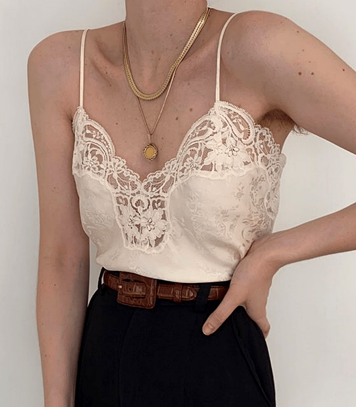 Blusas de encaje con un estilo vintage y elegante