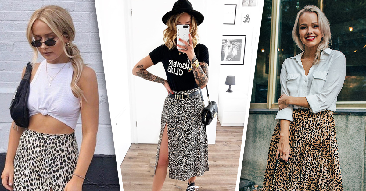 15 Maneras en que usar una falda midi print