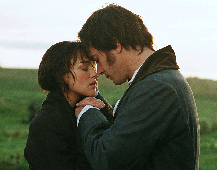 Matthew Macfadyen y Keira Knightley como Mr. Darcy y Elizabeth Bennet