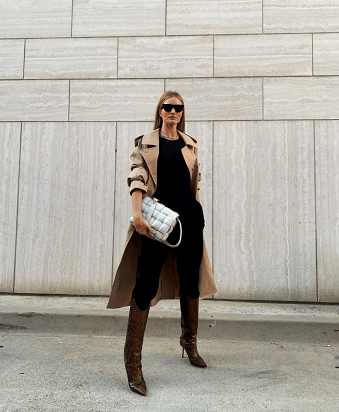 Outfits y conjuntos con botas largas para este otoño