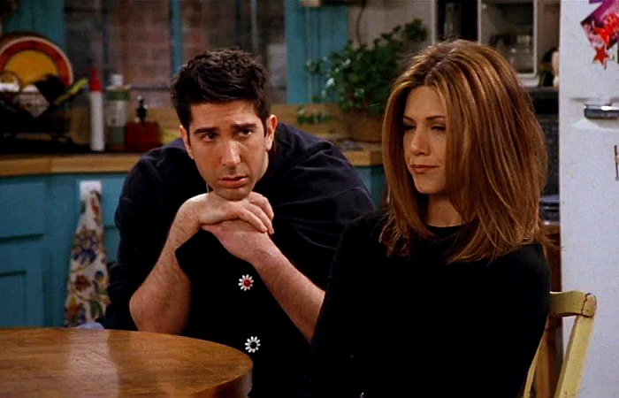 Ross y Rachel en Friends