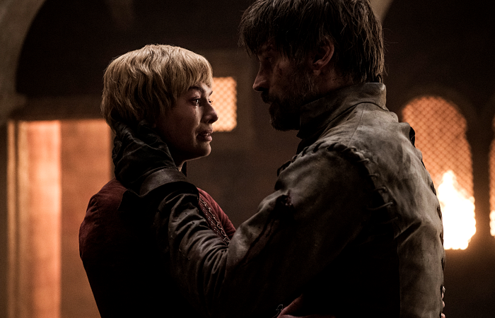 Jamie y Cersei en Game of Thrones