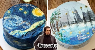 Repostera convierte pasteles en deliciosos lienzos de arte