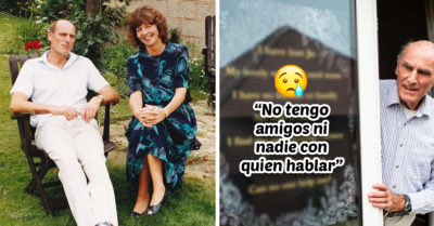 Tras perder a su esposa,  coloca mensaje en su ventana buscando amigos