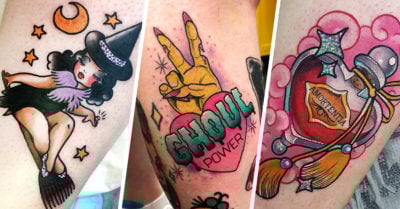 15 Coloridos tatuajes para brujas de alma blanca